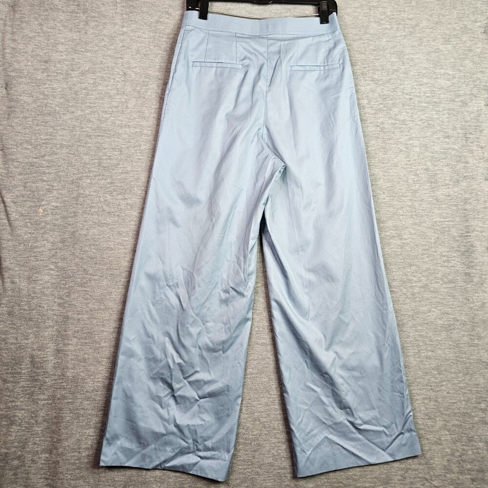 TOMORROWLAND Collection Women's Light Blue Pleated Wide Leg Pant Sz 38 - Picture 2 of 14